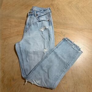 American Eagle distressed mom jeans size 2